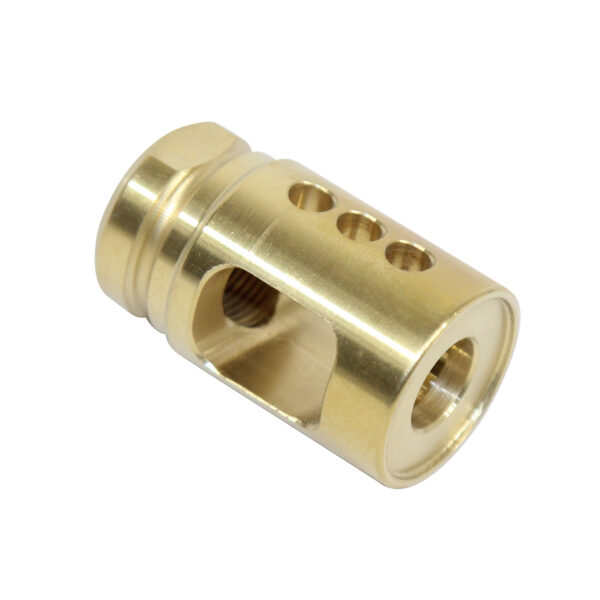 AR-15 Micro Comp Steel Compensator (High Polish Tin Coated)