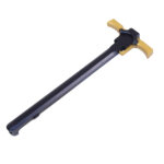 AR-15 Ambidextrous "Quick Engage" Charging Handle (Anodized Black With Gold Handles)