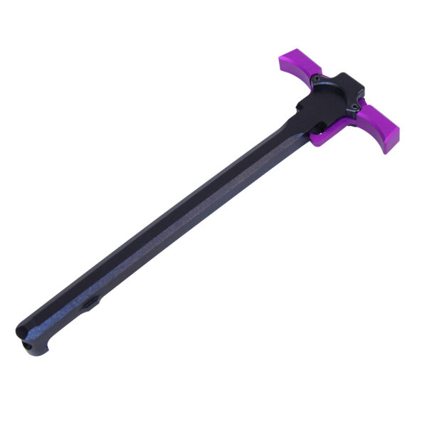 AR-15 Ambidextrous "Quick Engage" Charging Handle (Anodized Black With Purple Handles)