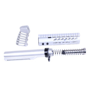 AR-15 Pistol Furniture Set With Miltube (Anodized Clear)