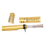 AR-15 7" Pistol Brace Build Kit With Milspec Buffer Tube (Anodized Gold)