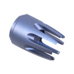 Guntec USA AR15 Claw Flash Hider in Anodized Grey with Multi-Prong Design.