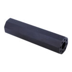 AR .308 Caliber 4.5-inch Black Anodized Octagonal Fake Suppressor.
