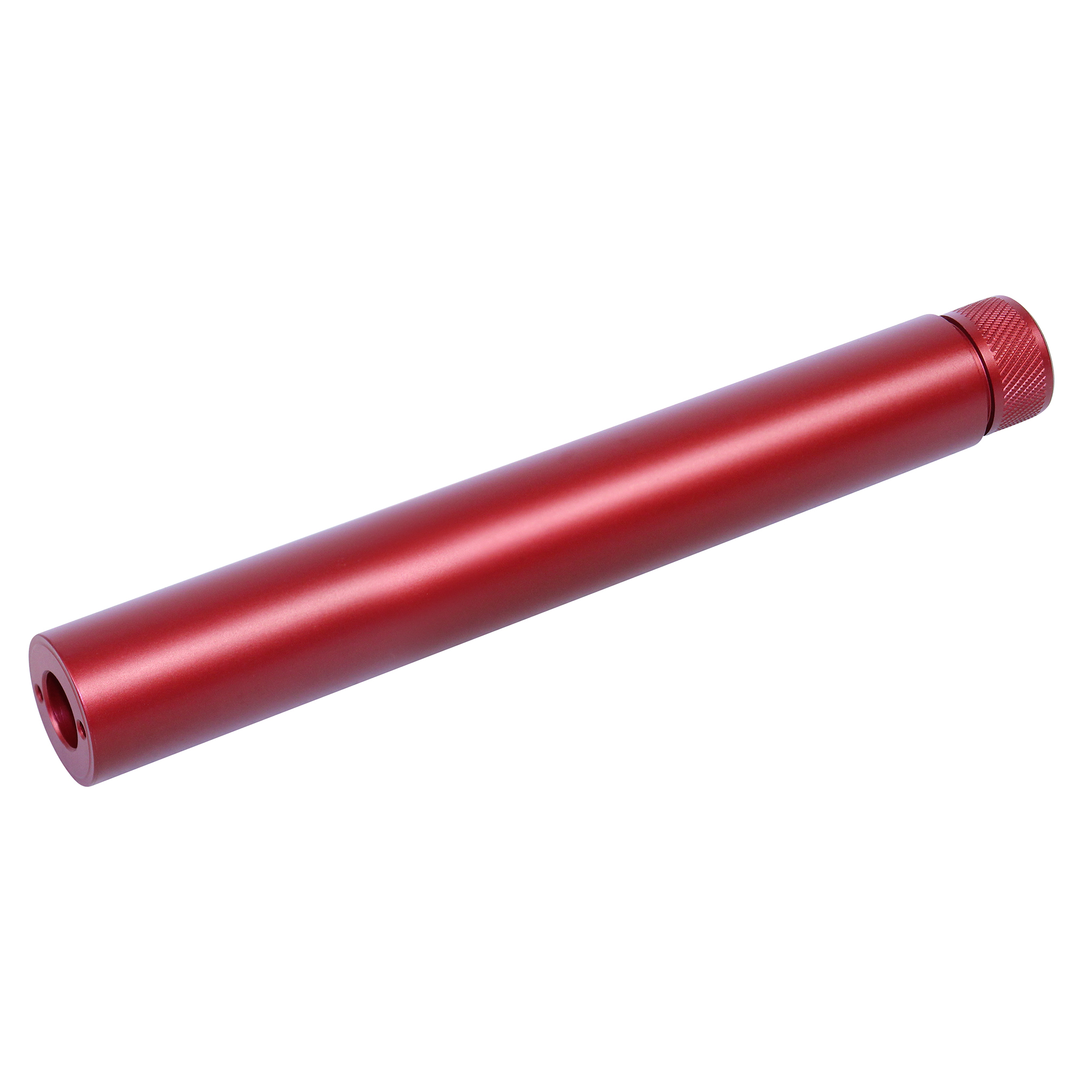 Guntec-USA-9.0FAKE-AR-308-RED_TT AR .308 Cal 9.0" Fake Suppressor (Anodized Red) (Discontinued) - Image 1