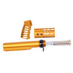 AR-15 4" Pistol Pistol Brace Build Kit With Milspec Buffer Tube (Anodized Orange)