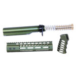 AR-15 9" Pistol Brace Build Kit With Milspec Buffer Tube (Anodized Green)