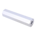 Clear anodized octagonal AR .308 fake suppressor, 4.5 inches.