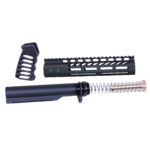 AR-15 9 Pistol Brace Kit with M-LOK Handguard and Mil-Spec Buffer Tube.