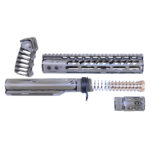 AR-15 10" Limited Edition "Sketch" Pistol Brace Build Kit With Milspec Buffer Tube (Cerakote Flat Dark Earth Sketch)