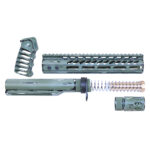 AR-15 10" Limited Edition "Sketch" Pistol Brace Build Kit With Milspec Buffer Tube (Cerakote Green Sketch)