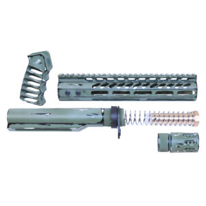 AR-15 10" Limited Edition "Sketch" Pistol Brace Build Kit With Milspec Buffer Tube (Cerakote Green Sketch)
