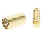 AR-15 Muzzle Comp With QD Blast Shield (24 Ct Gold Plated)