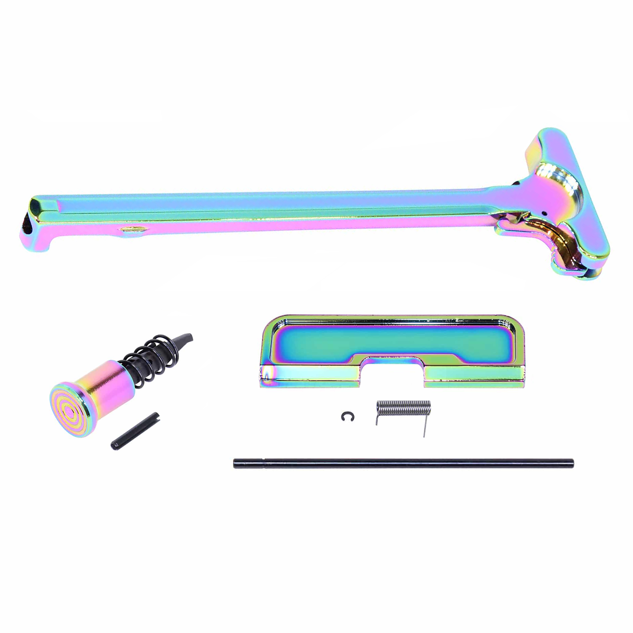 GT-URK-G3-RPVD_TT AR-15 Upper Receiver Assembly Kit (Rainbow PVD Coated) - Image 1