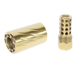 AR 300 Blackout Muzzle Comp With Qd Blast Shield (High Polished Tin Coated)