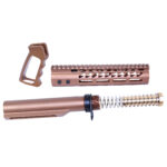 AR-15 Ultra Pistol Furniture Set With Milspec Buffer Tube (Anodized Bronze)