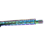 AR-15 Micro Slip Over Barrel Shroud With Multi Port Muzzle Brake (High Polish RPVD) (Gloss)