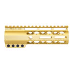 6.75" AIR-LOK Series M-LOK Compression Free Floating Handguard With Monolithic Top Rail (Anodized Gold)
