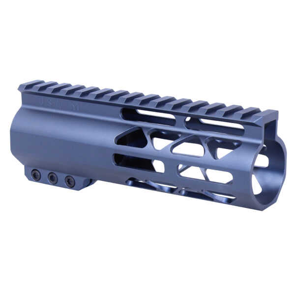 6" AIR-LOK Series M-LOK Compression Free Floating Handguard With Monolithic Top Rail (Anodized Grey)