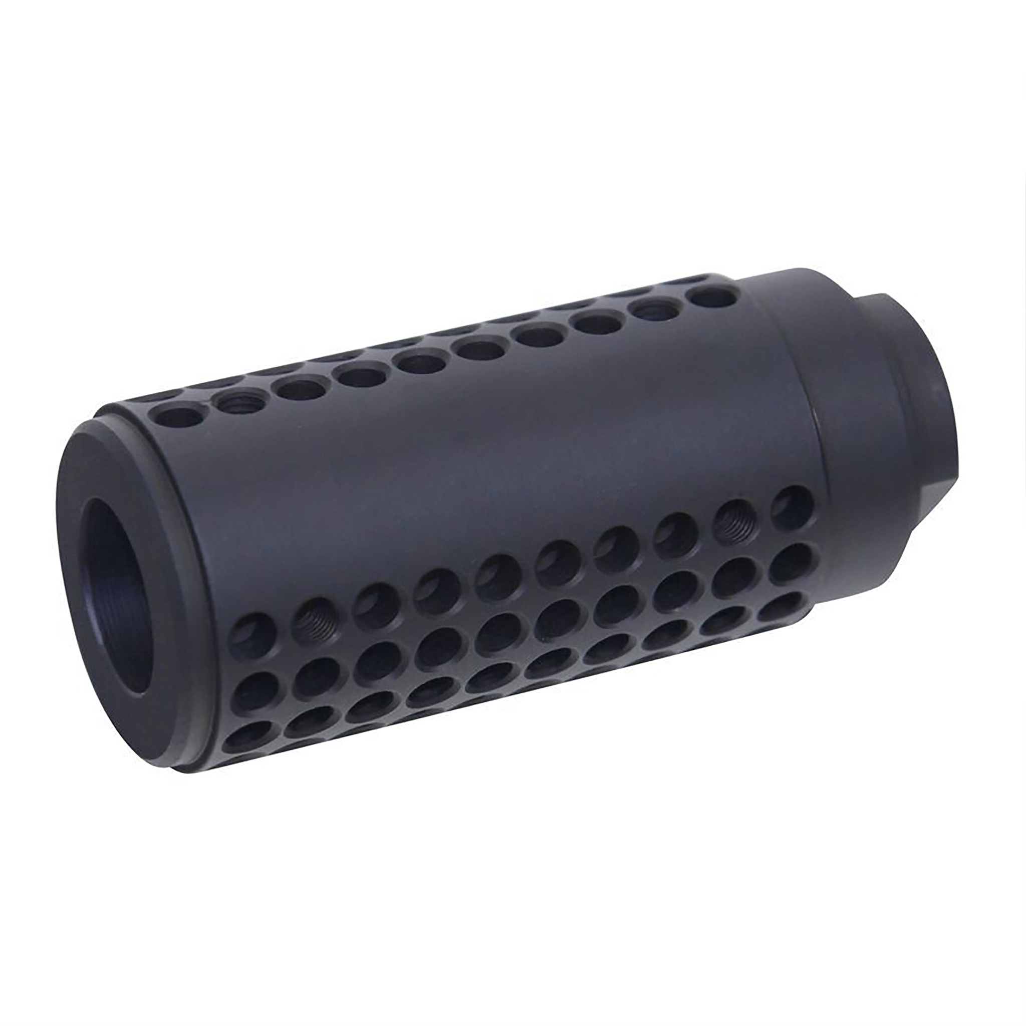 Guntec-USA-SOCOM-MINI-308-NL_TT AR .308 Micro Slip Over Socom Style Fake Suppressor (Gen 2) (No Laser Engraving) (Anodized Black) - Image 1
