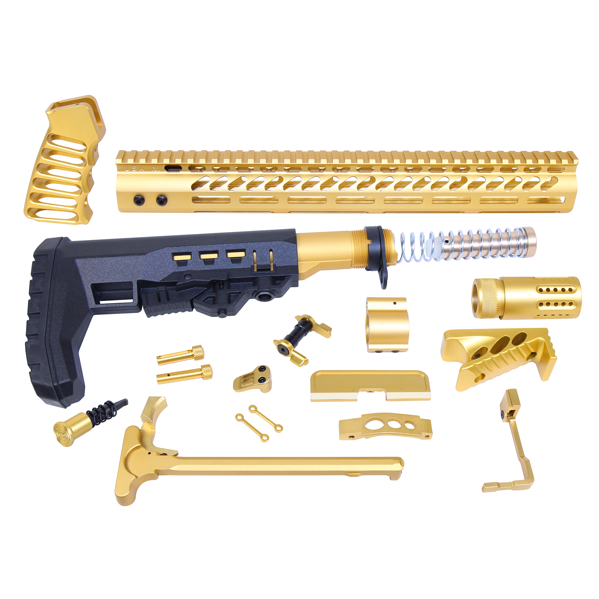 Guntec-USA-ULT-RK-GOLD AR-15 Ultimate Rifle Kit (Anodized Gold)