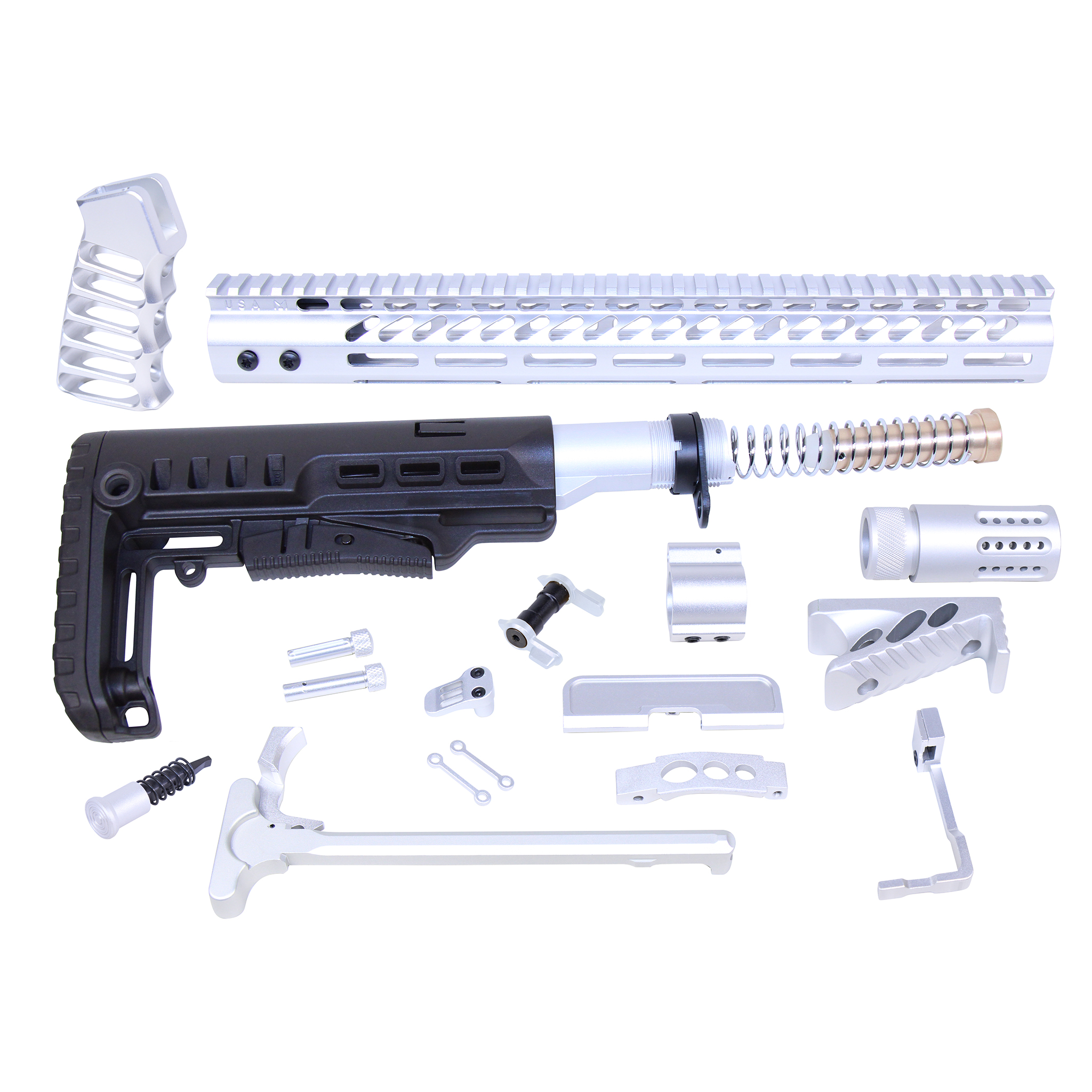 ULT-RK-CLEAR_MCS AR-15 Ultimate Rifle Kit (Anodized Clear) - Image 1