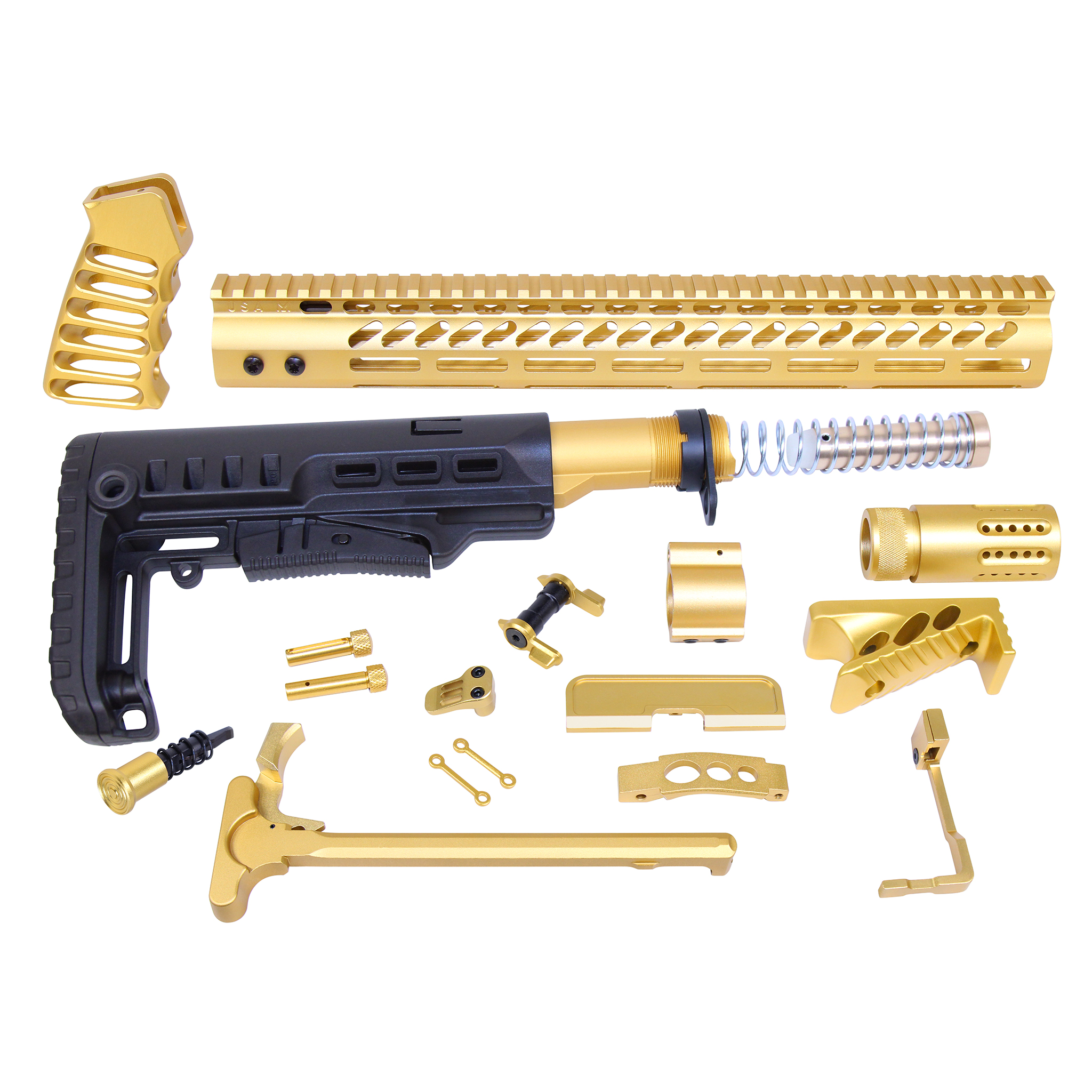 ULT-RK-GOLD_MCS AR-15 Ultimate Rifle Kit (Anodized Gold) - Image 1