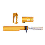 AR-15 Micro Pistol Furniture Set With Milspec Buffer Tube (Anodized Orange)
