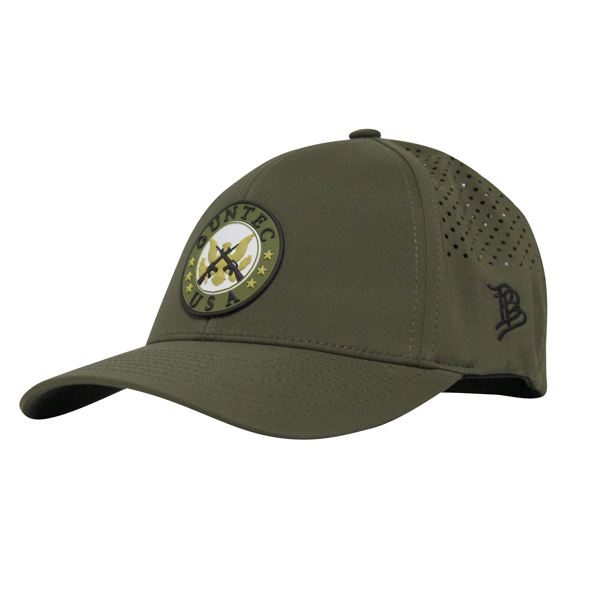 Guntec-USA-GREEN-PVC-500 Guntec USA Green Performance Curved Hat