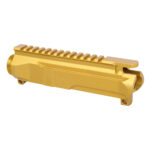 AR-15 5.56 "Slabside" Stripped Billet Upper Receiver (Anodized Gold)