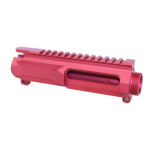 AR-15 5.56 "Slabside" Stripped Billet Upper Receiver (Anodized Red)
