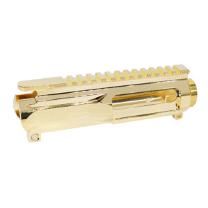 AR-15 5.56 "Slabside" Stripped Billet Upper Receiver (24K Gold Plated)