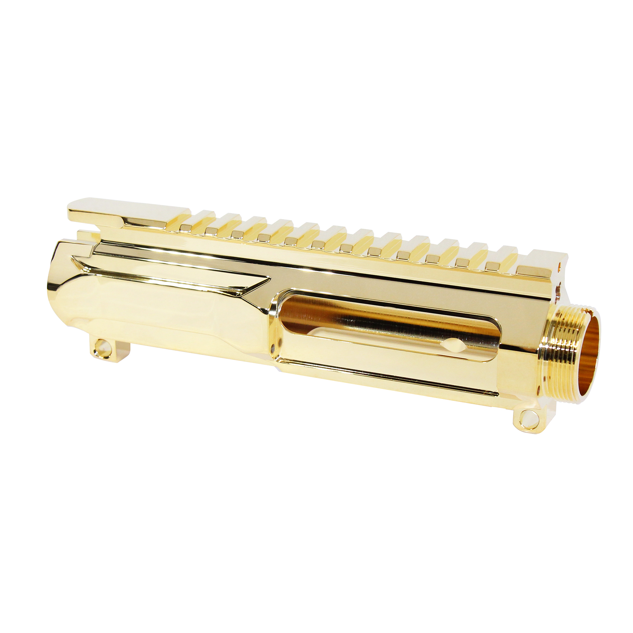 Guntec-USA-GT-UPPER-SL-GP AR-15 5.56 "Slabside" Stripped Billet Upper Receiver (24K Gold Plated)