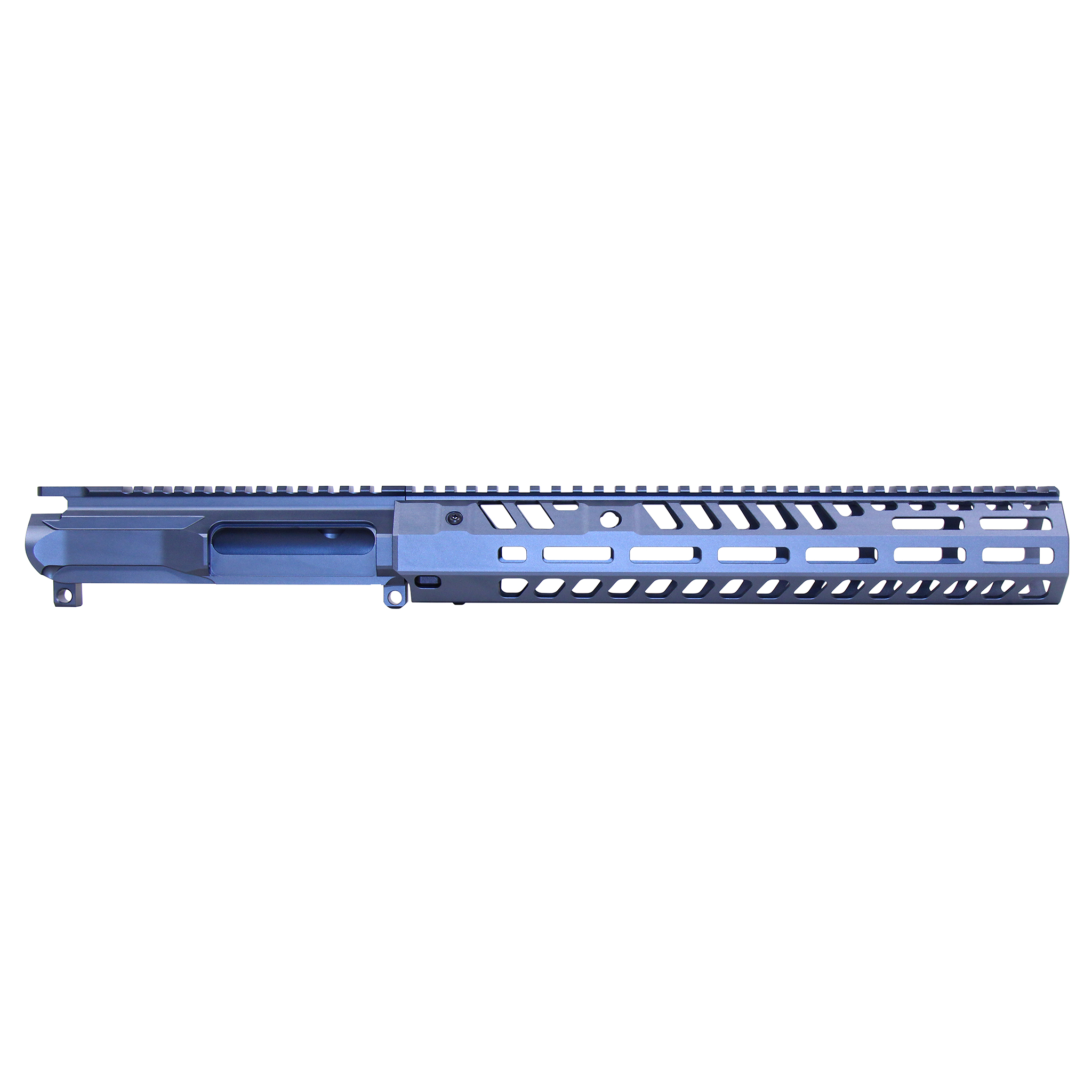 Guntec-USA-SOCOM-SET-12-GREY AR-15 Slabside Stripped Billet Upper Receiver With 12" "Socom Series" Suppressor Compatible Handguard Set (Anodized Grey)