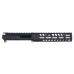 AR 9MM Stripped Billet Upper Receiver With 9" "Socom Series" Suppressor Compatible Handguard Set (Anodized Black)