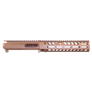 AR 9MM Stripped Billet Upper Receiver With 9" "Socom Series" Suppressor Compatible Handguard Set (Anodized Bronze)