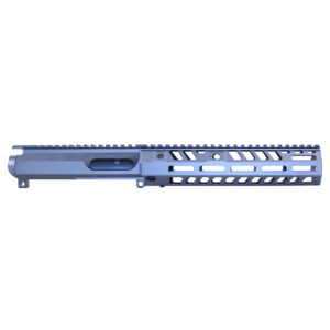 AR 9MM Stripped Billet Upper Receiver With 9" "Socom Series" Suppressor Compatible Handguard Set (Anodized Grey)