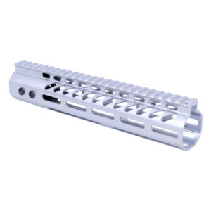 10" Ultra Lightweight Thin M-LOK System Free Floating Handguard With Monolithic Top Rail (.308 Cal) (Anodized Clear)