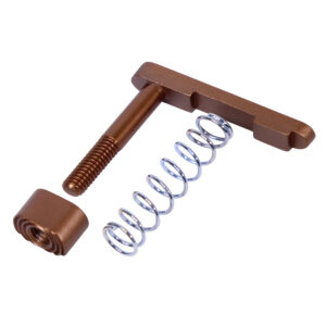 AR-15 Mag Catch Assembly With Extended Mag Button (Anodized Bronze)