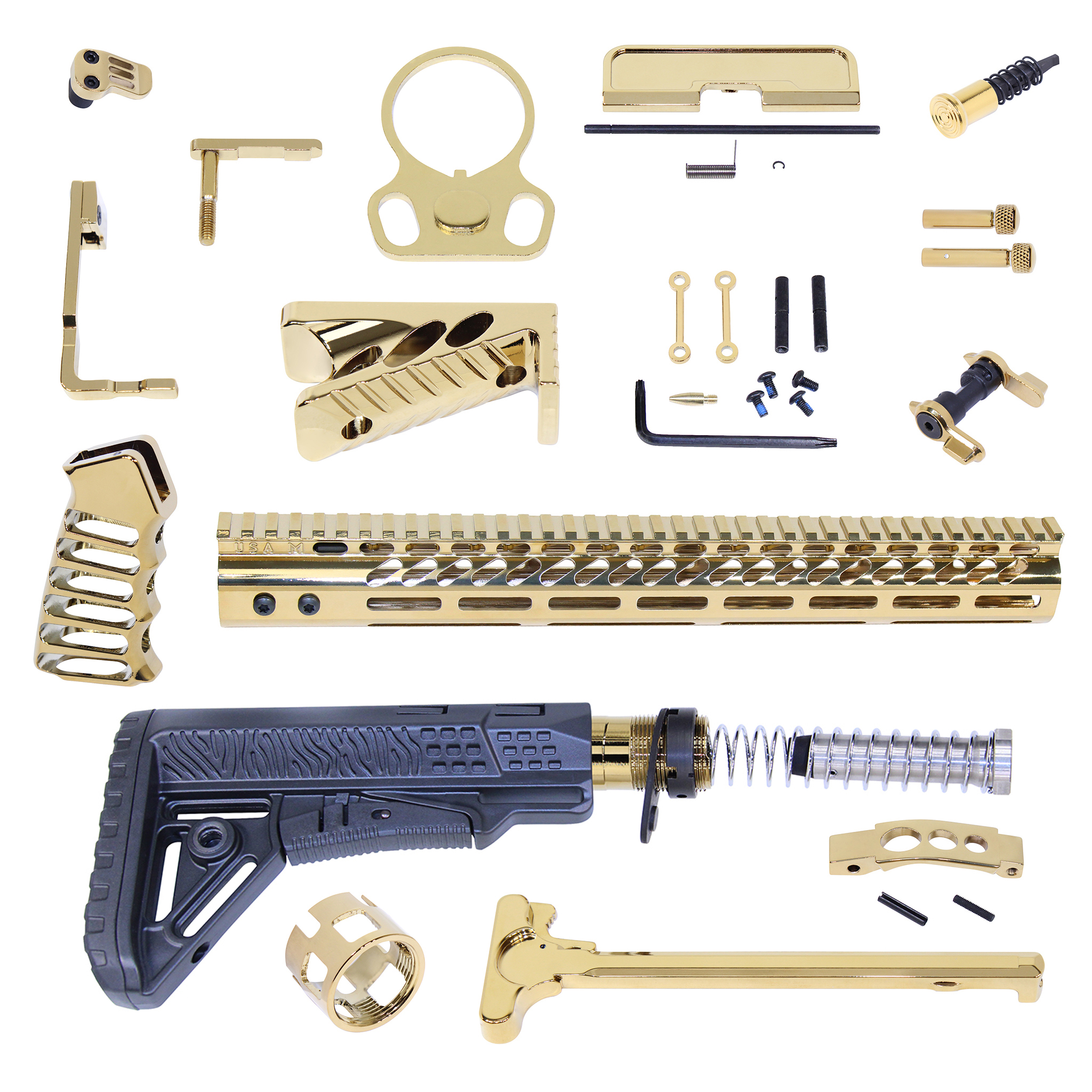 UFK-RK-GP_TT_Rev AR-15 Ultimate Finishing Rifle Kit (Gold Plated) - Image 1