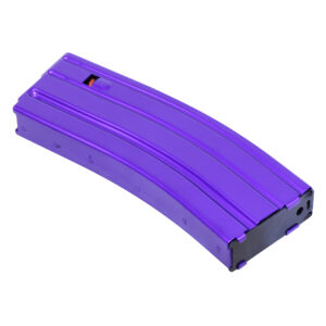AR 5.56 Cal Aluminum 30 Rnd Mag With Anti-Tilt Follower (Anodized Royal Purple)