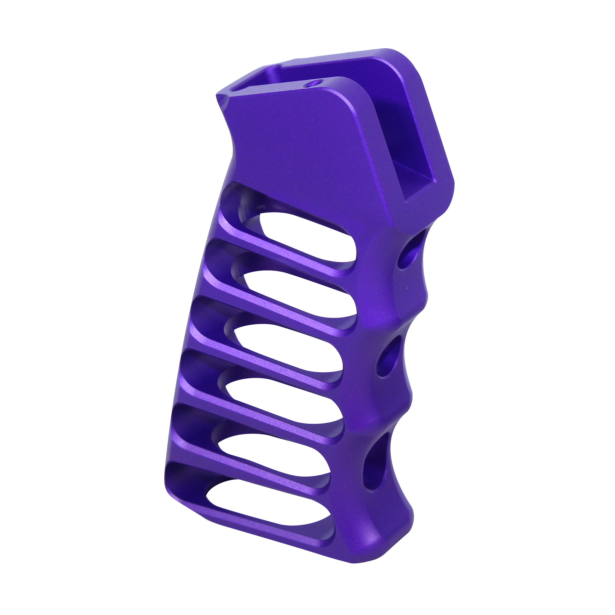 Guntec-USA-ULS-PG-RP Ultralight Series Skeletonized Aluminum Pistol Grip (Anodized Royal Purple)