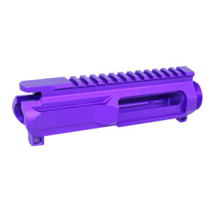 AR-15 5.56 "Slabside" Stripped Billet Upper Receiver (Anodized Royal Purple)