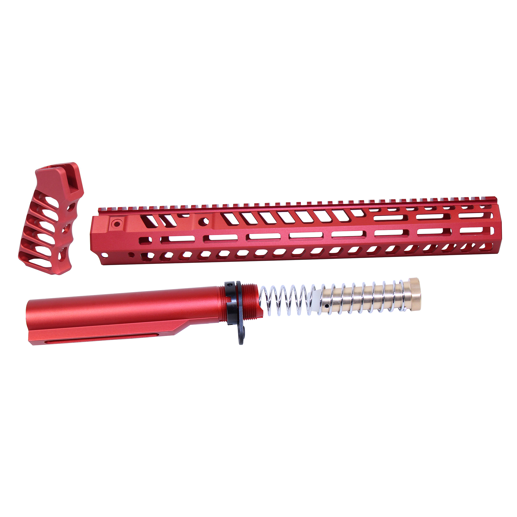 Guntec-USA-SOCOM-BBK15-RED AR-15 15" Socom Series Build Kit (Anodized Red)