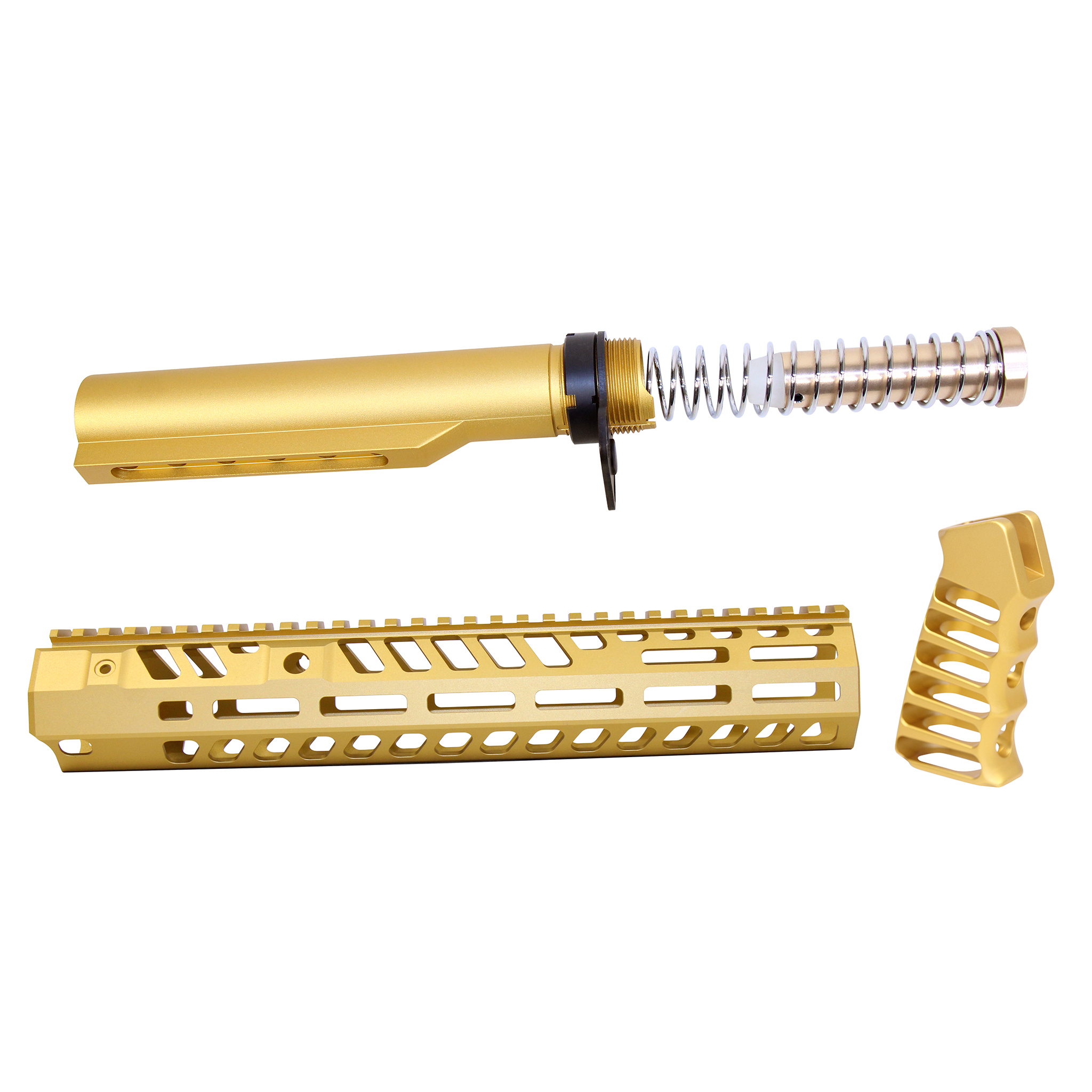 SOCOM-BBK12-GOLD_TT AR-15 12" Socom Series Build Kit (Anodized Gold) - Image 1