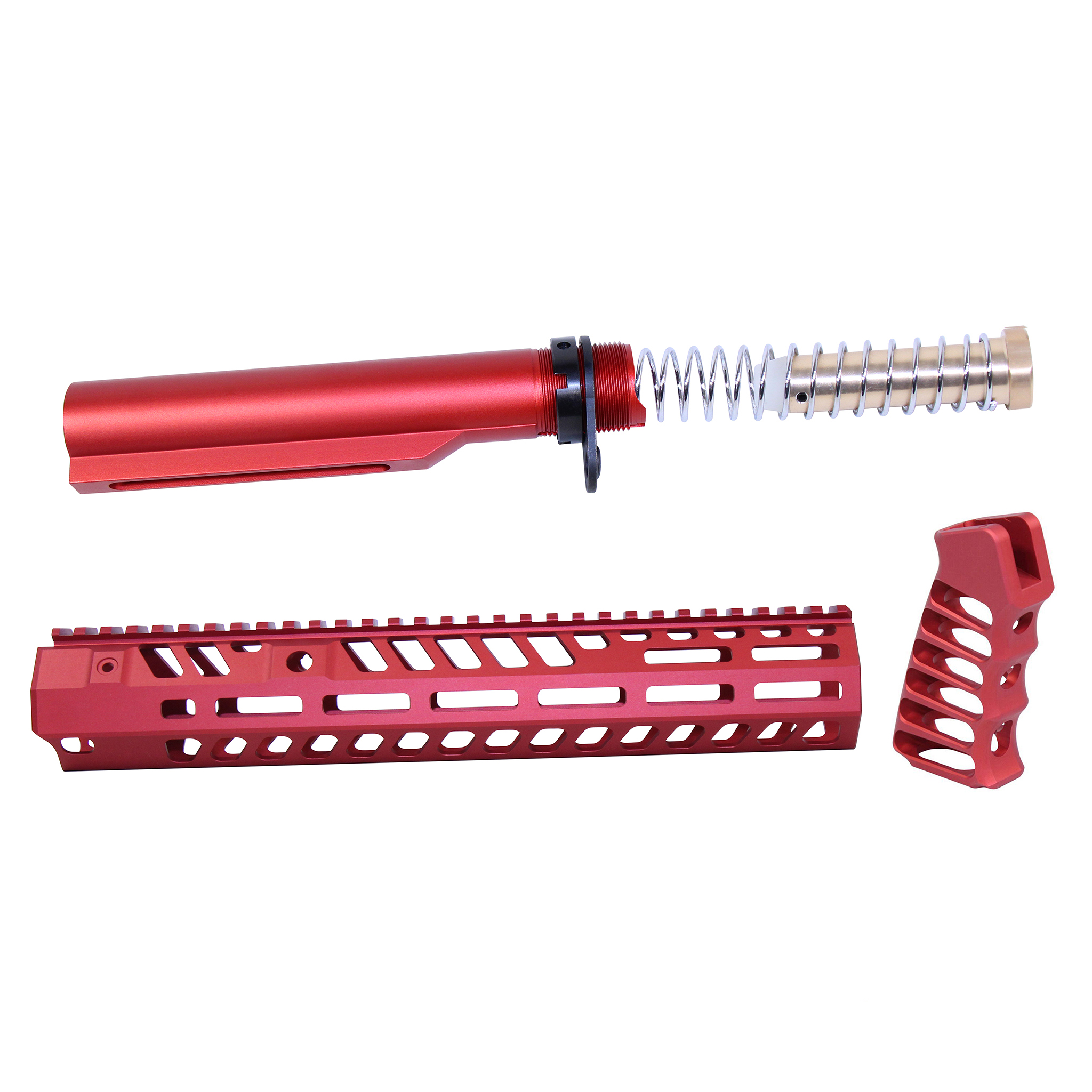 SOCOM-BBK12-RED_TT AR-15 12" Socom Series Build Kit (Anodized Red) - Image 1