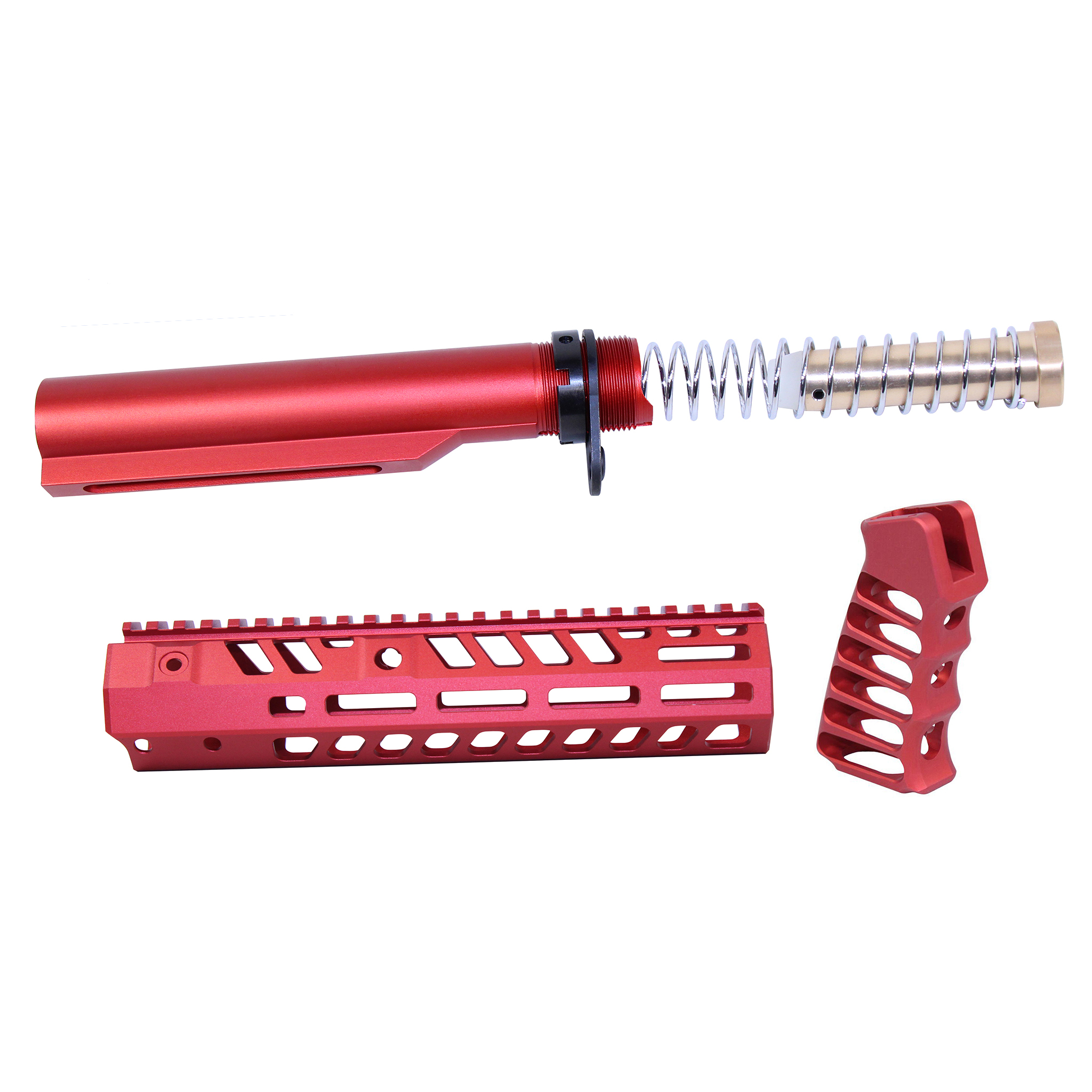 SOCOM-BBK9-RED_TT AR-15 9" Socom Series Build Kit (Anodized Red) - Image 1