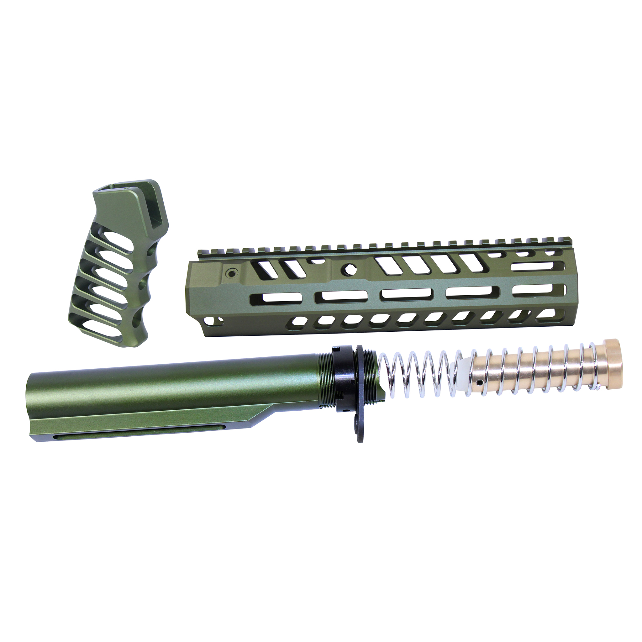 Guntec-USA-SOCOM-BBK9-GREEN AR-15 9" Socom Series Build Kit (Anodized Green)
