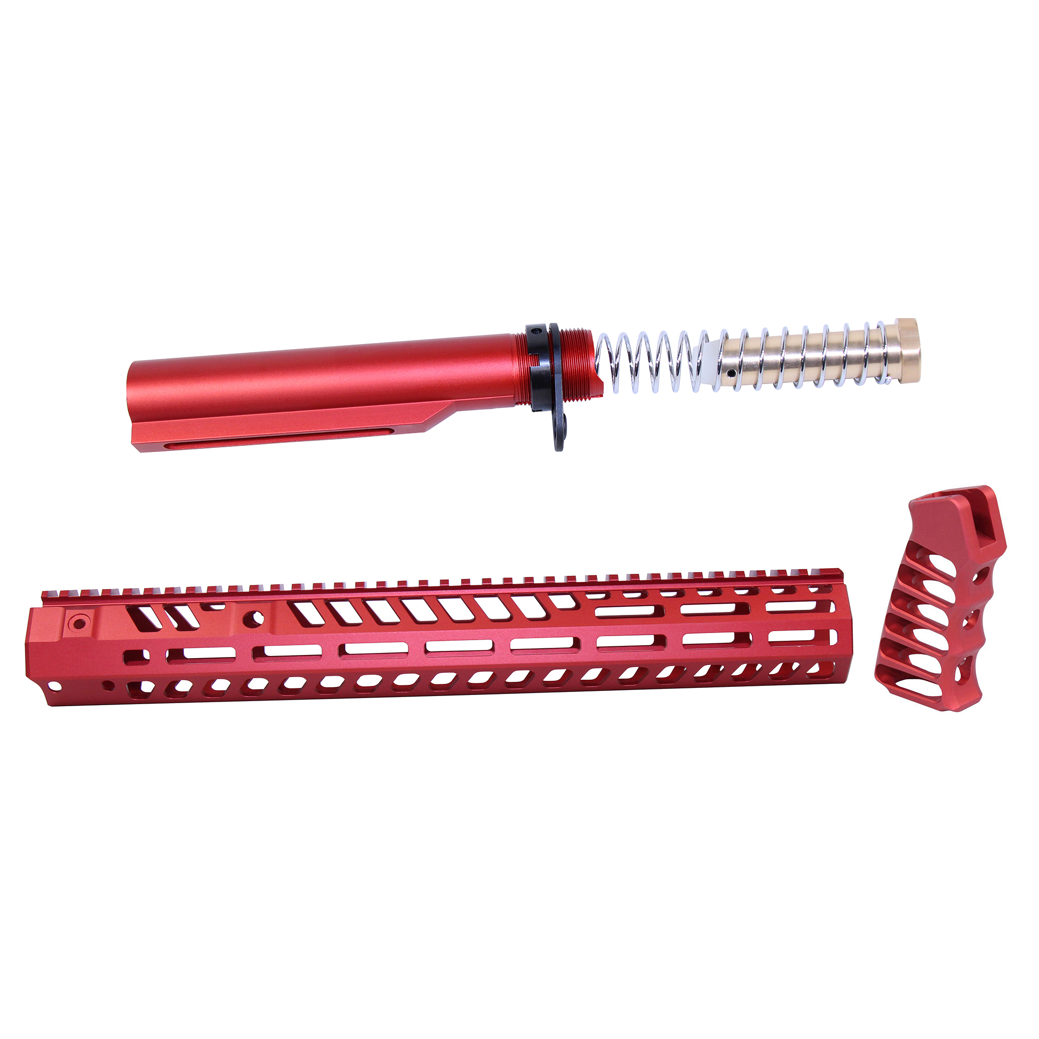 SOCOM-BBK15-RED_TT AR-15 15" Socom Series Build Kit (Anodized Red) - Image 1