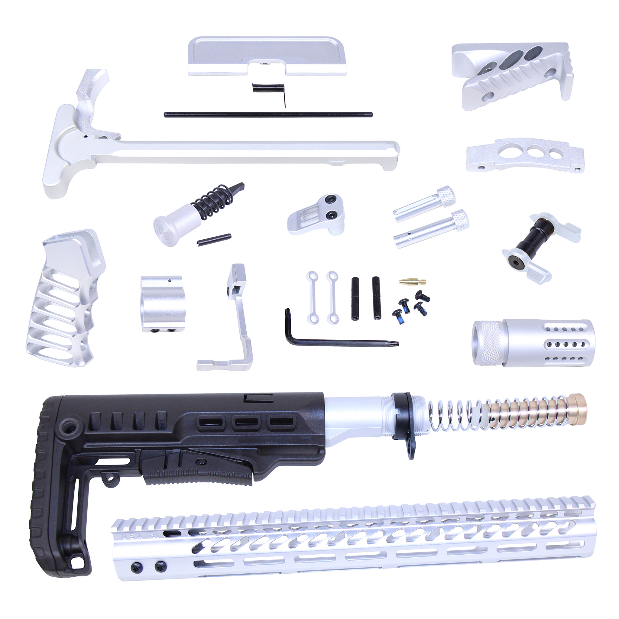 ULT-RK-CLEAR_TT AR-15 Ultimate Rifle Kit (Anodized Clear) - Image 1