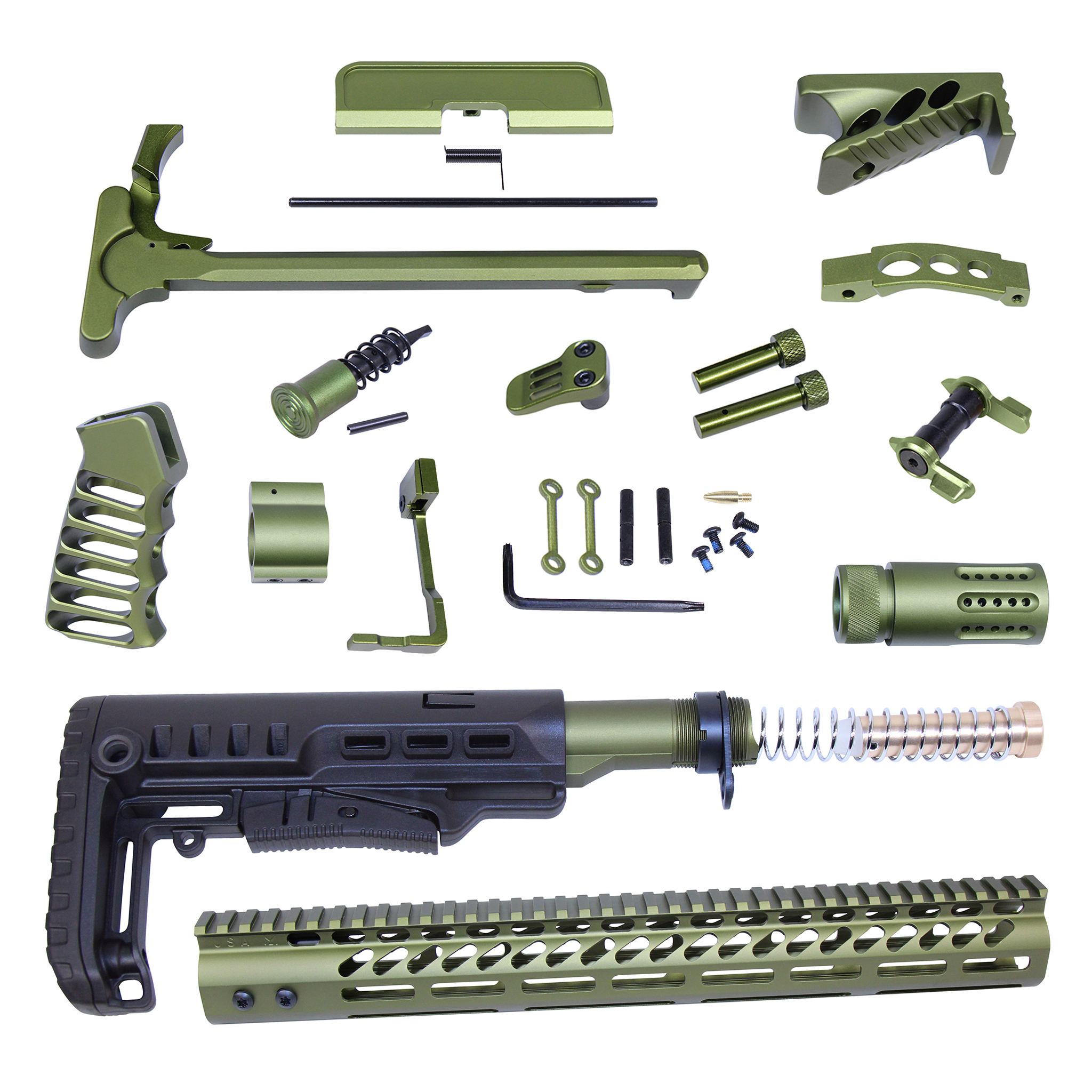 ULT-RK-GREEN_TT AR-15 Ultimate Rifle Kit (Anodized Green) - Image 1